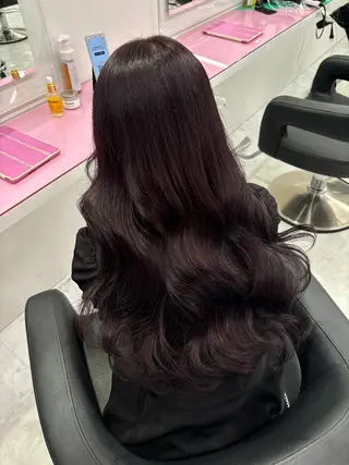 ロング カラー ガーリー♡女の子っぽ ヘア♡ピンクカラー♡のヘアスタイル