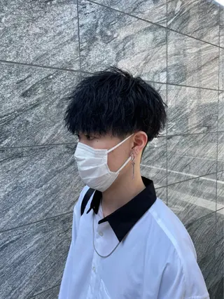 ショート カラー パーマ メンズ 【メンズ特化】 笹目純のヘアスタイル