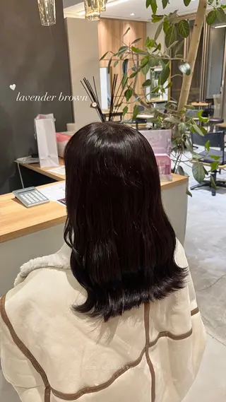 カラー 𝒎𝒐𝒆🩰 名駅/ヘアメ/暖色♡のヘアスタイル