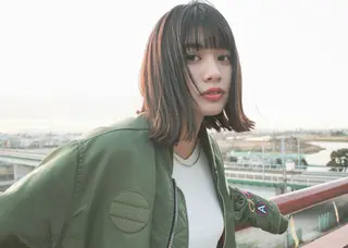 ミディアム gite カワムラナオキのヘアスタイル