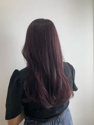 ロング カラー ヘアアレンジ 韓国×巻ける髪質改善 💍maki💍のヘアスタイル