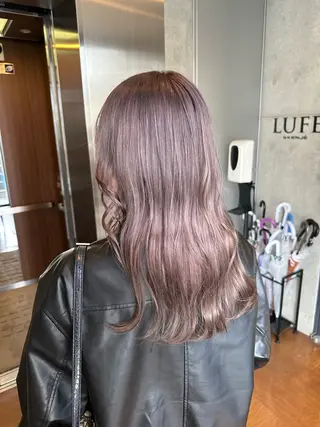 ミディアム ︎🤎W color MIYU‎🤎のヘアスタイル