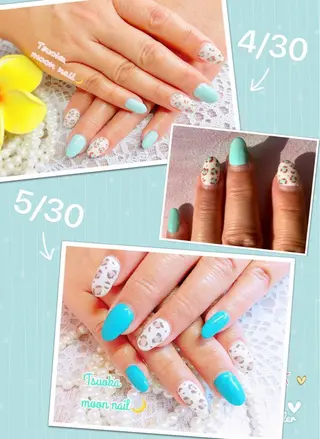 ネイル 🌙都岡 ムーンネイルのネイルデザイン