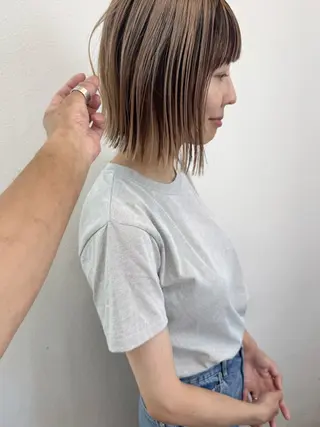 ミディアム 伊藤 一樹のヘアスタイル