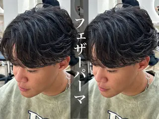 ショート パーマ メンズ パーマ職人DAIKI ツイスパ/波巻きのヘアスタイル