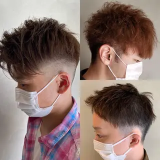 カラー メンズ 上石神井メンズパーマ 飯田徹のヘアスタイル