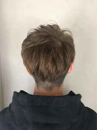 ショート カラー メンズ L’atelier BROCANTE (ラトリエ ブロカント)所属・BROCANTE立川 karasawa.nのヘアスタイル