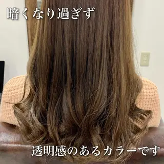 セミロング カラー 中本 達也のヘアスタイル