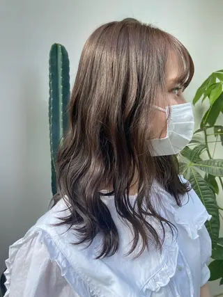セミロング なかむら ゆきのヘアスタイル