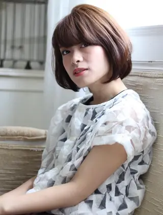 ショート カラー 髪質改善 Blumeのヘアスタイル