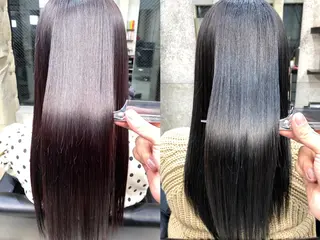 ロング カラー パーマ OVER→三軒茶屋 /縮毛矯正・髪質改善のヘアスタイル