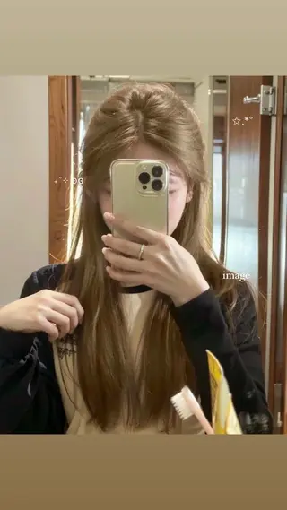 カラー 透ける透明感カラー 🩶anju🪽ྀིのヘアスタイル