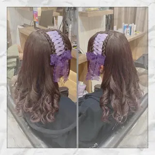 ロング ヘアアレンジ ヘアセット/着付け 𓇼 松本 夏美𓇼のヘアスタイル