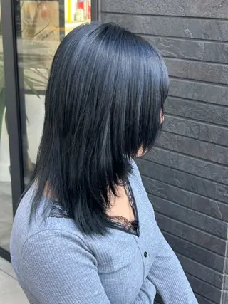 ミディアム 平山 千紗のヘアスタイル