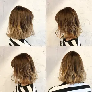 ショート カラー 嶋佐 昌大 シマサマオのヘアスタイル