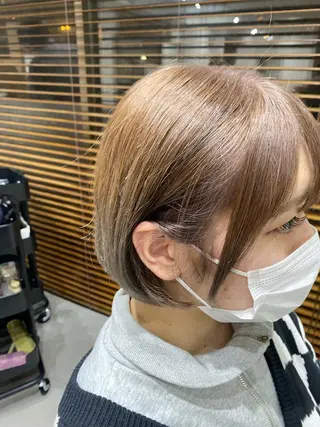 ショート カラー 銀座⚜️【脱白髪染め 美髪矯正】トグチのヘアスタイル