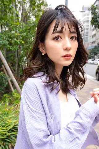 セミロング カラー ANGELICA 難波店のヘアスタイル