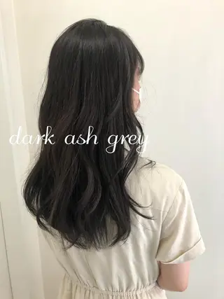 セミロング カラー 中村 玲のヘアスタイル