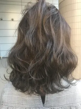 ミディアム カラー 透明感韓国ヘア♡ みつきのヘアスタイル