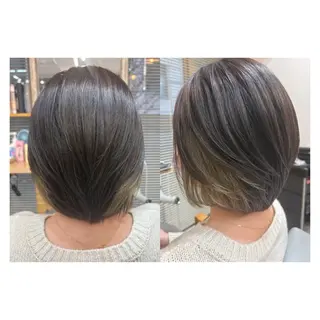 ショート レイヤーカット・ 縮毛矯正 星野のヘアスタイル