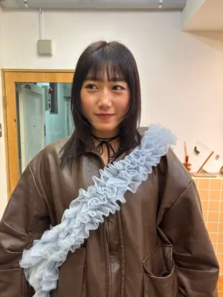 ミディアム カラー sakura🌸 レイヤー/韓国ヘアのヘアスタイル