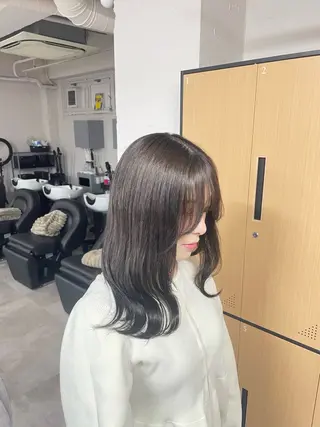 ミディアム tokute 中野真咲🐺のヘアスタイル