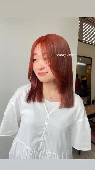 ミディアム 透明感カラー🤎/ ツヤカラー/さくらのヘアスタイル