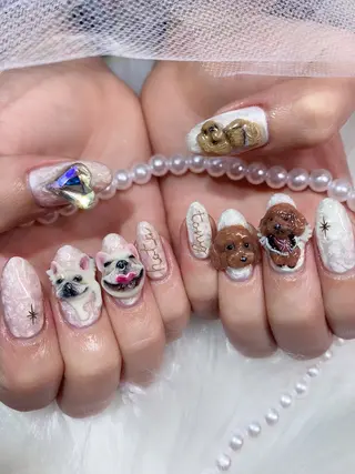 ネイル シェアサロンLei.g(レイジー)所属・3Dアートネイル💗 都築レナのネイルデザイン