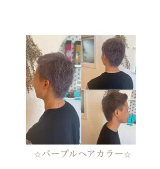 カラー パーマ メンズ 美容室 ソンリエのヘアスタイル