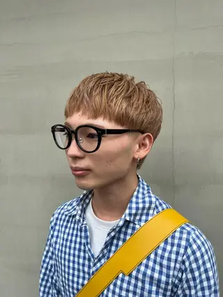 ショート カラー メンズ 矢場町/栄/上前津/ 佐藤祐希のヘアスタイル