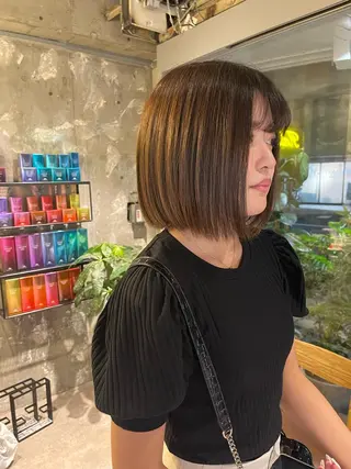 ミディアム ZEST kalon RINAのヘアスタイル