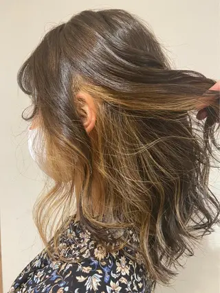 セミロング カラー 12月限定クーポン 💕大量更新ブリーチのヘアスタイル