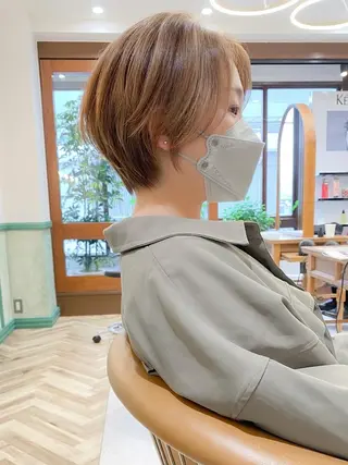 ショート カラー ショート ショートボブ斉藤航人のヘアスタイル