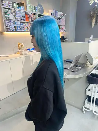 セミロング カラー qulim所属・前橋 姫奈のヘアスタイル