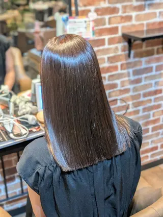 セミロング 寺田百花/髪質改善/ カットモデル募集のヘアスタイル