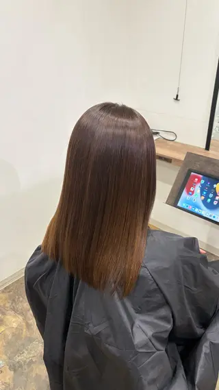 セミロング 大浦 姫奈のヘアスタイル