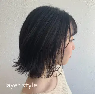 ミディアム カラー due hair所属・満足度🐼◎🌟🌈 村上栞菜のヘアスタイル