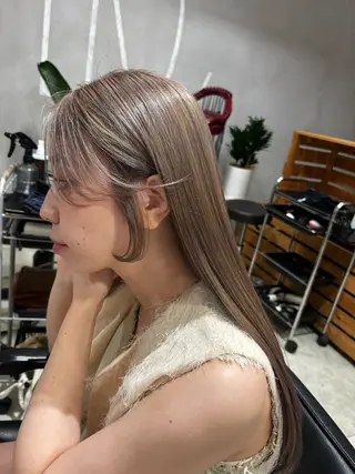 ロング hoNua. 栄/透明感カラーのヘアスタイル