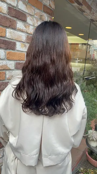 ロング パーマ 【感動の美髪矯正】 溝の口/佐藤那都💫のヘアスタイル