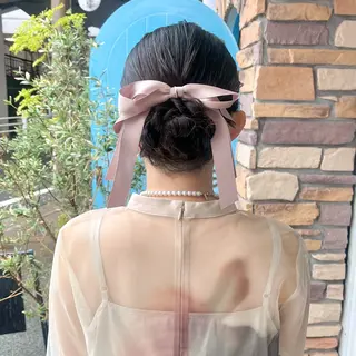ミディアム ヘアアレンジ 伊藤 玲衣のヘアスタイル