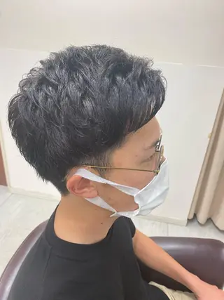 ショート メンズ メンズパーマの達人 /タカシマ　ダイスケのヘアスタイル