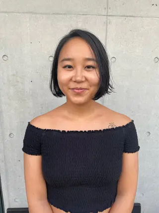 ショート ポミエ恵比寿所属・ショートウルフくせ毛 お任せくださいのヘアスタイル