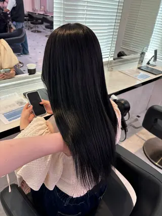 ロング カラー 💙ハイトーン韓国風 色白ヘア💙manaのヘアスタイル