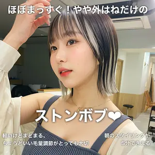 ショート 🌈韓国ボブミディ 表参道sandノスケのヘアスタイル