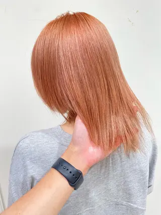 ミディアム カラー y.s.h所属・ハイトーンカラー🌈 メンズパーマ鈴木康平のヘアスタイル