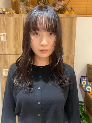 セミロング カラー パーマ指名No1 /namiのヘアスタイル