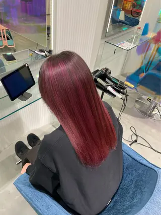 セミロング 安井まゆ _Box mico.のヘアスタイル