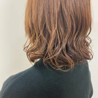 セミロング パーマ 個性派/ブリーチ *ほのかのヘアスタイル