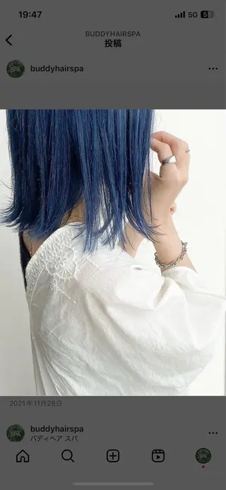 ミディアム カラー トヨシマ シュウトのヘアスタイル