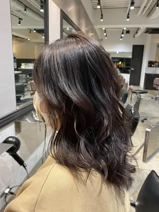 セミロング カラー 増子 祐太朗のヘアスタイル